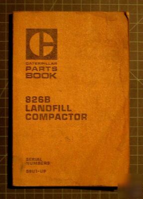 Cat caterpillar 826B compactor parts manual book 826-b