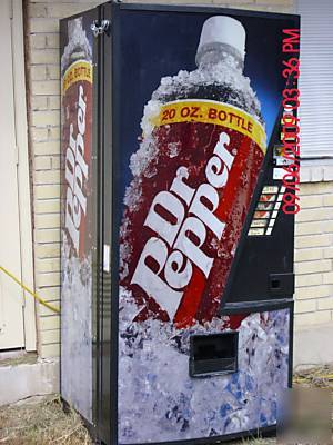 Dr. pepper 20 oz. bottle multiprice vending machine
