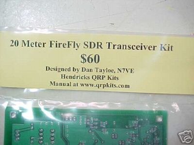 Firefly 20-meter transceiver unbuilt kit dan tayloe qrp