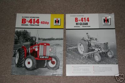 International ih b-414 tractor sales brochures 1960S X2