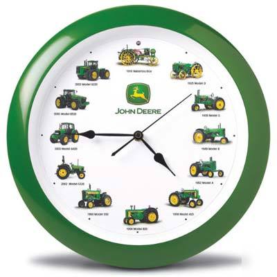 New john deere tractor wall clock with real sounds 