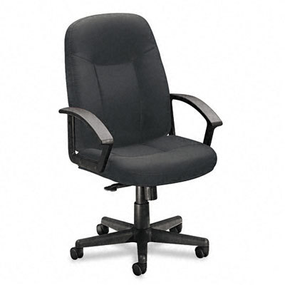 VL601 series managrl mid chair charcoal fab/black frame