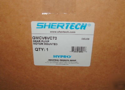 Shertech 24 gpm gear pump w/ 3 hp motor 230 / 460V 3 ph
