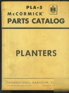 1961 mccormick planters parts catalog, cotton, corn