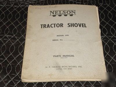 Antique nelson tractor parts manual hercules or gm 4-53