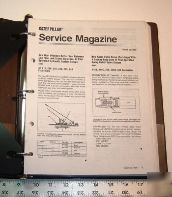 Caterpillar - 1988 and 1990 service magazines