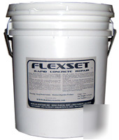 Flexset rapid concrete repair polymer 5-gal patch kit