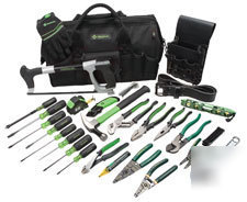 Greenlee #0159-11 master electrician's tool kit 28 pc.