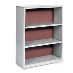 Safco value mate series steel three shelf bookcase