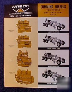 Wabco letourneau-w cummins diesels 1964