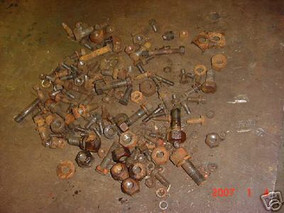 Allis chalmers b ac tractor lot nuts and bolts
