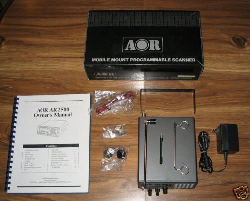 Ar-2500 wide frequency police scanner by aor