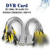 Dvr card 16 video AND16 audio ch motion detection,alarm
