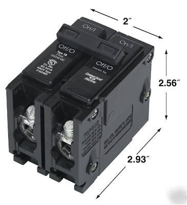 New 45 amp 2P siemens Q235 circuit breaker 5-pack