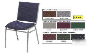 New nps 9400 heavy-duty upholstered stack chair 40 pack
