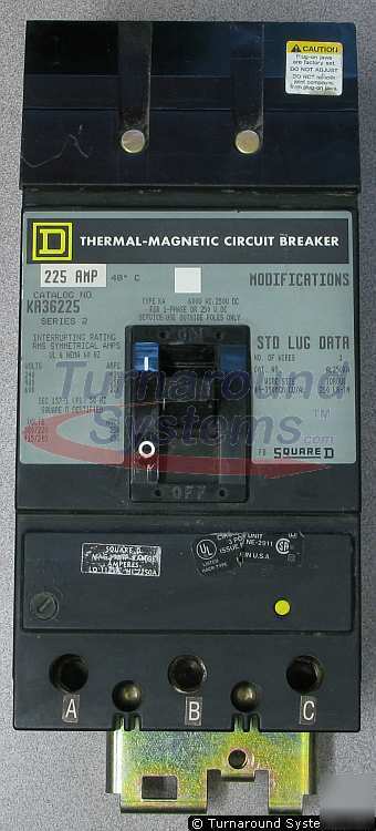 New square d KA36225 circuit breakers 225 amp, i-line, 