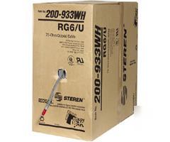 New steren 200-933GY 1000' pullbox RG6 coaxial ul cable