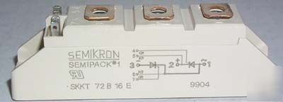Semikron thyristor diode scr skkt 72B16 - 80A, 1600V