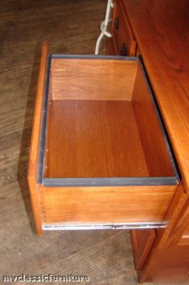 Mission file filing cabinet 4 drawer lateral solid oak 