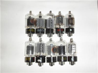 10) 12DQ6 rf power vacuum tubes lot# 17