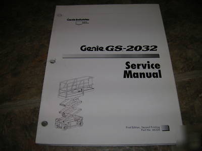 Genie gs-2032 scissor lift service manual GS2032 