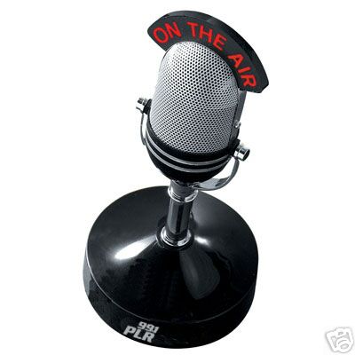 New brand am/fm microphone radio sign 