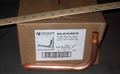 50 vanguard pex copper stub-out elbow 3-1/2