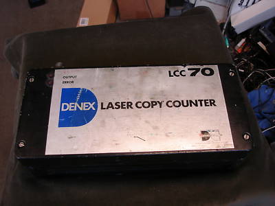 Denex lcc 70 LCC70 laser copy counter 1MW helium-neon