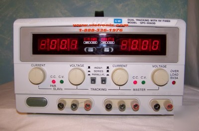 Gw gpc 3060D laboratory tripple output dc power supply