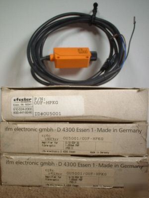 New 3 ifm efector ouf-hkpg OU5001 fiber optic amplifier 