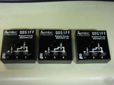 New (3) syrelec repeat cycle timers 1 amp out 24-265VAC 