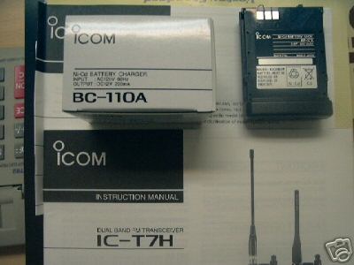 New icom bp-173 battery and bc-110 charger T7H bp bc
