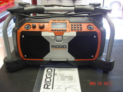 Ridgid jobsite radio R8408 full 1YR warranty