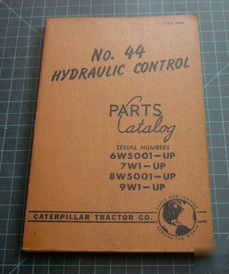 Cat caterpillar no 44 hydraulic control parts manual