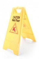 Floor standing safety sign - caution wet floor -a frame