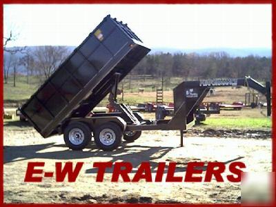 New '10 gooseneck dump trailer 7'X14'------ew trailers