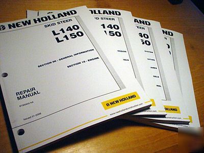 New holland L140 L150 skidsteer service repair manual