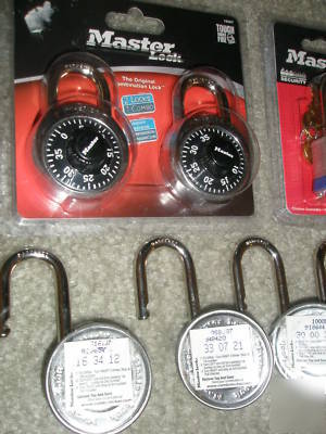 New lot of 16 different master locks all 1500T new lock