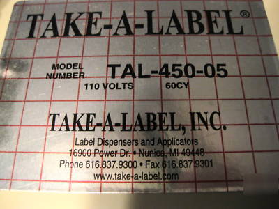 Take a label dispenser electric commercial industrial 