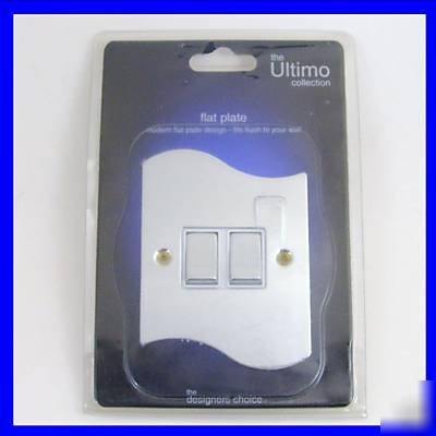 Irregular shaped flat plate double wall switch