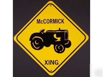 Mccormick xing aluminum tractor sign