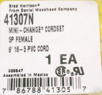 Brad harrison-daniel woodhead mini-change cordset 41307