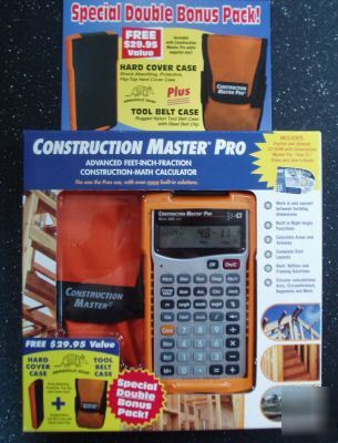 Construction master pro calculator 4065 w/ double bonus