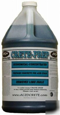 Crete-prep conrete acid stain prep cleaner. 1 gallon 