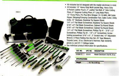 Greenlee master electrican's tool kit #0159-11