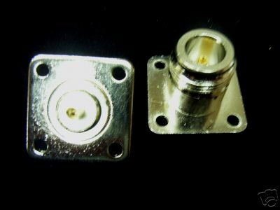 N type female chassis mounted sockets x 2 (1 pair) 