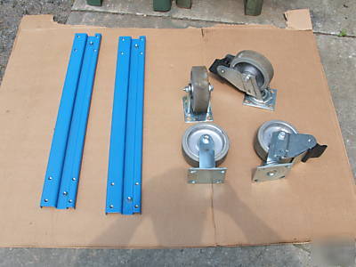 New stanly vidmar cabnit casters and rails lista