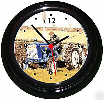 Ford 3000 tractor picture in a wall clock 