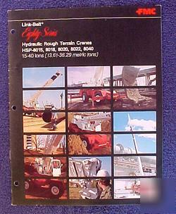Link belt eighty series rough terrain cranes brochure