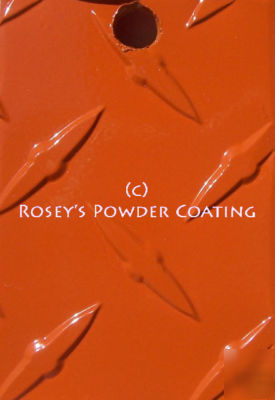 Signal orange 90% gloss 2 lb powder coating paint